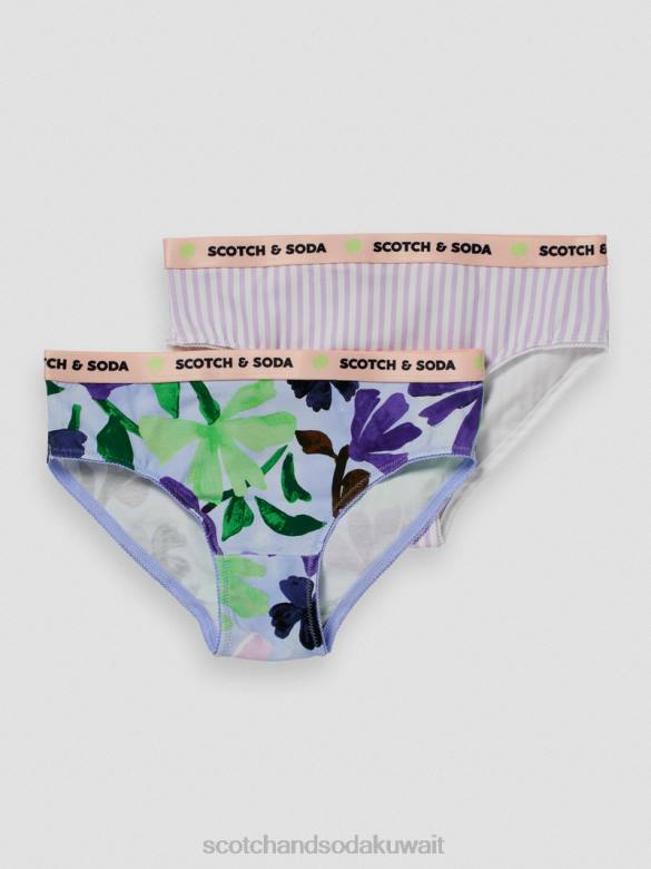 ملابس Scotch & Soda عبوة من 2 سروال داخلي مطبوع التحرير والسرد ب أطفال N0V4762