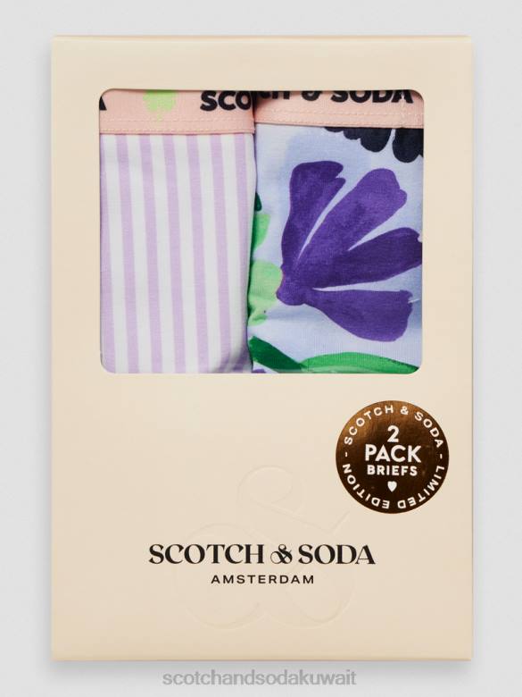 ملابس Scotch & Soda عبوة من 2 سروال داخلي مطبوع التحرير والسرد ب أطفال N0V4762