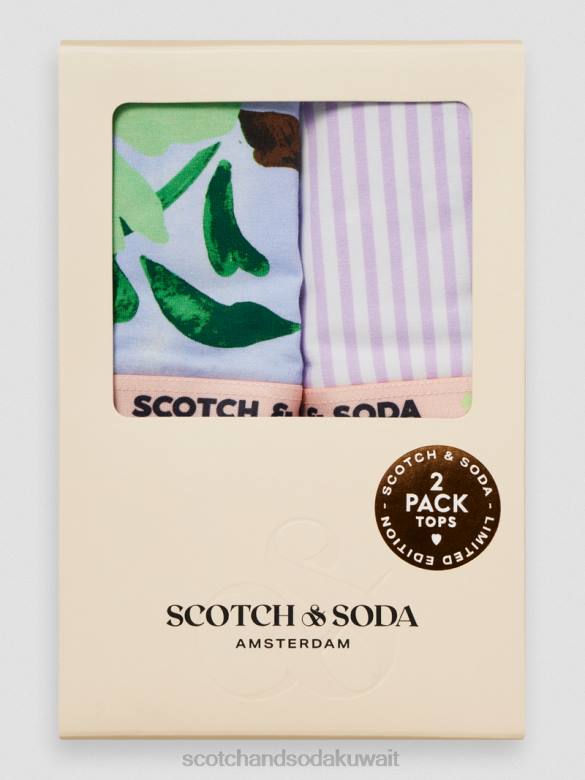 ملابس Scotch & Soda قطعة علوية من حمالة الصدر مكونة من 2 قطعة التحرير والسرد ب أطفال N0V4763