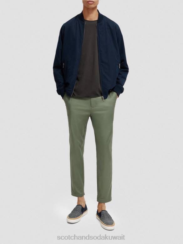 ملابس Scotch & Soda سترة بومبر ذات وجهين زهرة البحرية/الجيش AOP رجال N0V4573