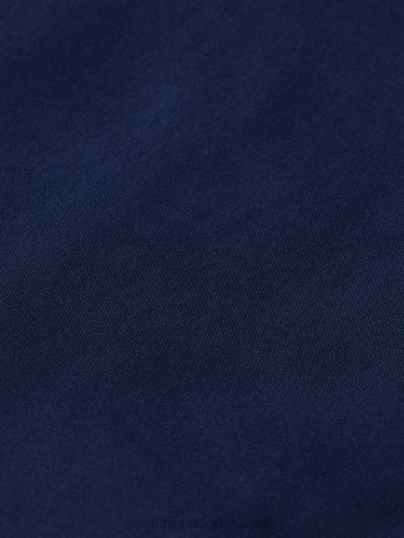 ملابس Scotch & Soda سترة بومبر ذات وجهين زهرة البحرية/الجيش AOP رجال N0V4573