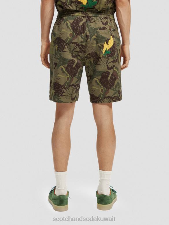 ملابس Scotch & Soda شورت برمودا المطبوع المفضل كامو الأزهار AOP رجال N0V4610