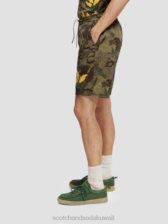 ملابس Scotch & Soda شورت برمودا المطبوع المفضل كامو الأزهار AOP رجال N0V4610