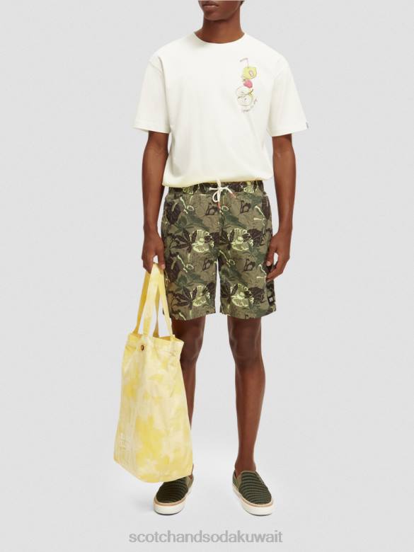ملابس Scotch & Soda شورت سباحة مطبوع طويل الطول كامو الأزهار AOP رجال N0V4676