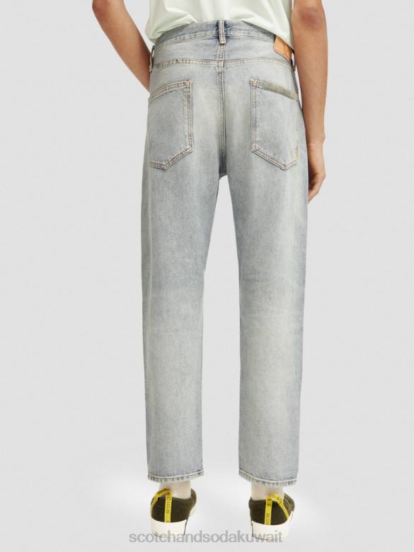 ملابس Scotch & Soda جينز Dean الفضفاض والممزوج بالقنب الفاخر باحث عن السلام رجال N0V4589