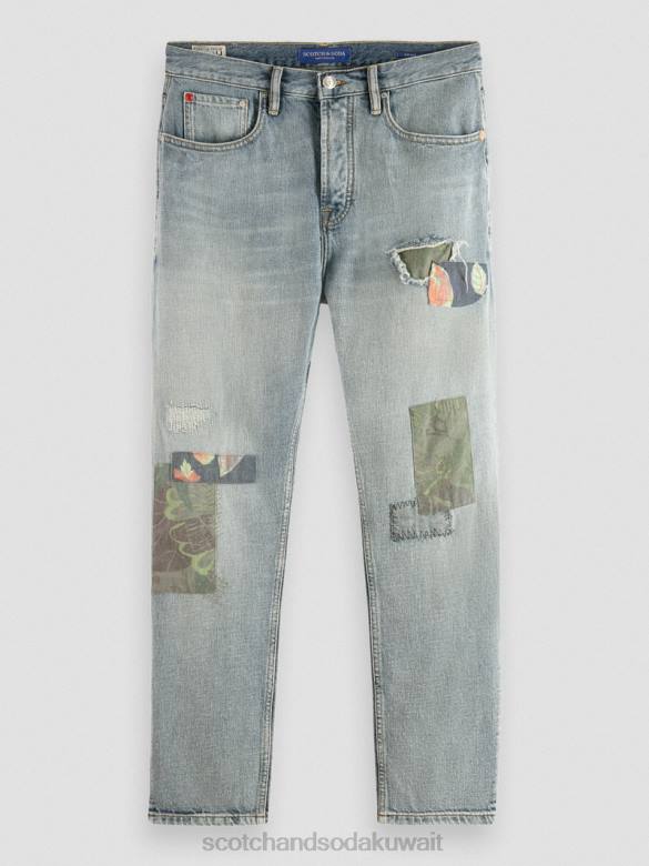 ملابس Scotch & Soda جينز Dean الفضفاض والممزوج بالقنب الفاخر باحث عن السلام رجال N0V4589