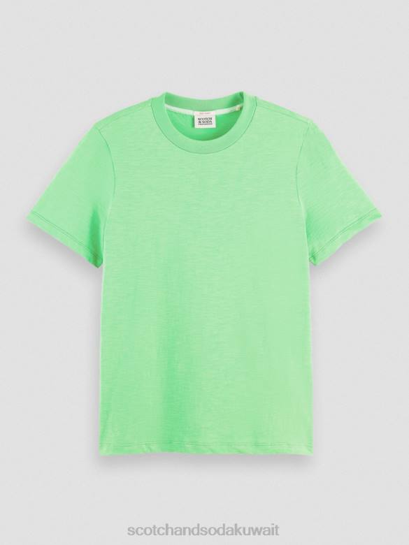 ملابس Scotch & Soda تي شيرت مناسب عادي ببغاء مشرق نحيف N0V4101