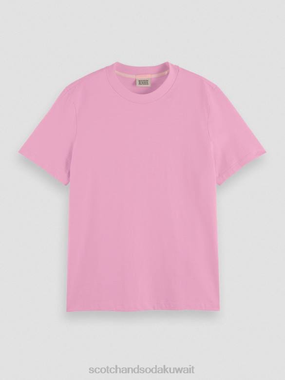 ملابس Scotch & Soda تي شيرت مناسب عادي الأوركيد الوردي نحيف N0V4104