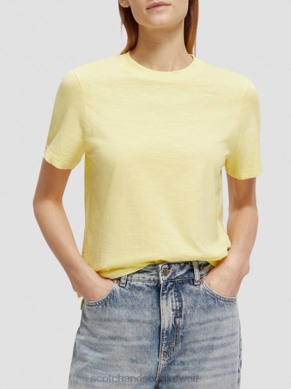 ملابس Scotch & Soda تي شيرت مناسب عادي الفشار نحيف N0V4105