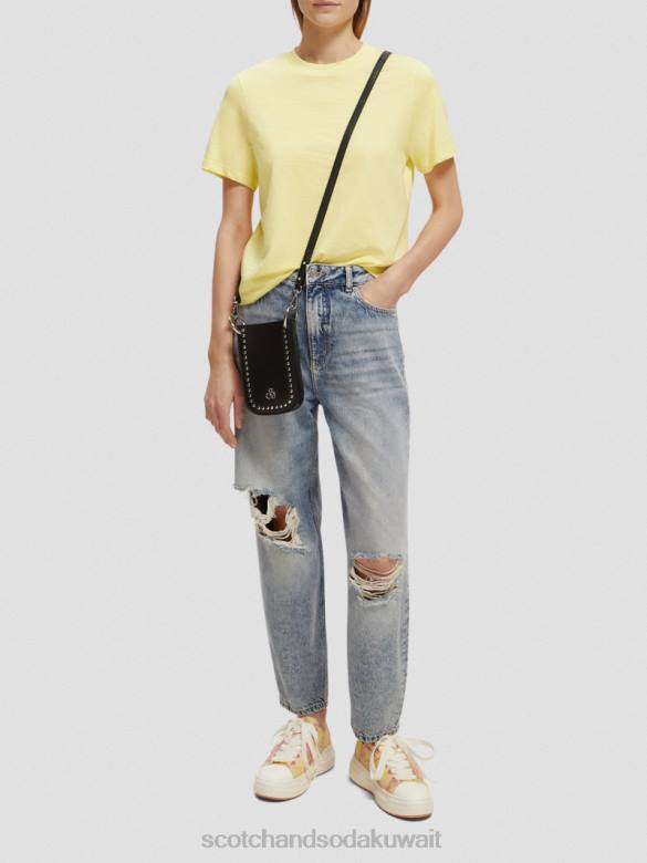 ملابس Scotch & Soda تي شيرت مناسب عادي الفشار نحيف N0V4105