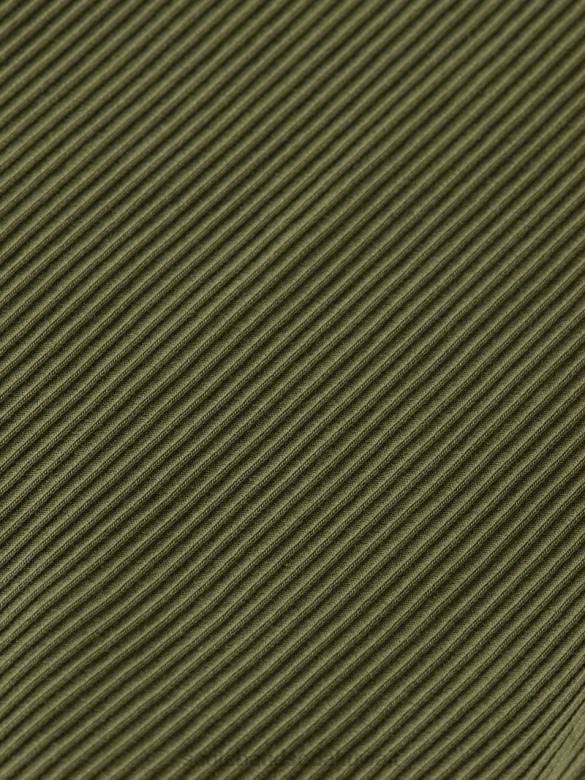 ملابس Scotch & Soda سترة علوية بدون أكمام بظهر متسابق ومتماسكة أخضر زيتوني نحيف N0V4109
