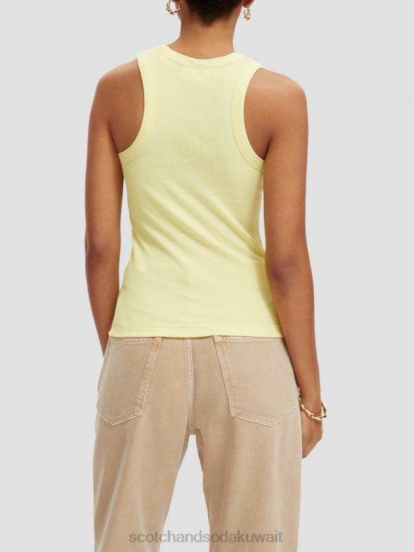ملابس Scotch & Soda سترة علوية بدون أكمام بظهر متسابق ومتماسكة الفشار نحيف N0V4110