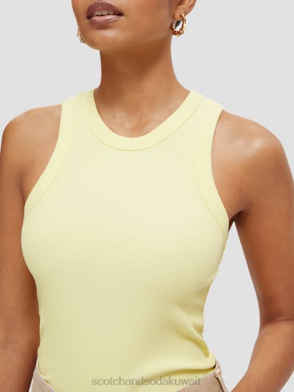 ملابس Scotch & Soda سترة علوية بدون أكمام بظهر متسابق ومتماسكة الفشار نحيف N0V4110