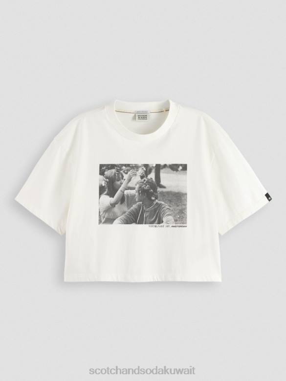 ملابس Scotch & Soda تي شيرت برسومات الصور المقطوعة التحرير والسرد أ نحيف N0V4112