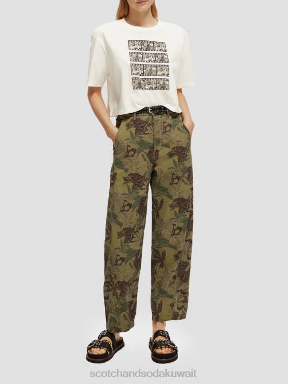 ملابس Scotch & Soda تي شيرت برسومات الصور المقطوعة التحرير والسرد ب نحيف N0V4113
