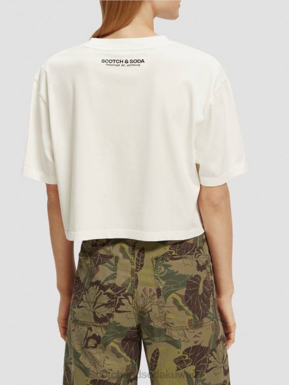 ملابس Scotch & Soda تي شيرت برسومات الصور المقطوعة التحرير والسرد ب نحيف N0V4113