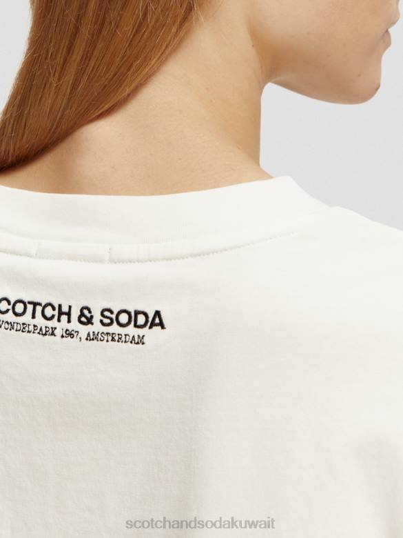 ملابس Scotch & Soda تي شيرت برسومات الصور المقطوعة التحرير والسرد ب نحيف N0V4113