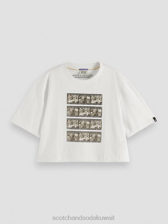 ملابس Scotch & Soda تي شيرت برسومات الصور المقطوعة التحرير والسرد ب نحيف N0V4113