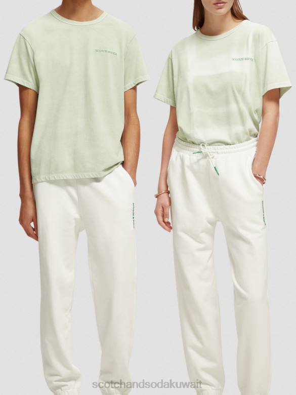 ملابس Scotch & Soda تي شيرت مصبوغ بالنباتات نعناع نحيف N0V4121
