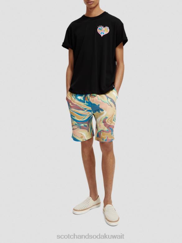 ملابس Scotch & Soda ولد ليحب تي شيرت أسود نحيف N0V4122