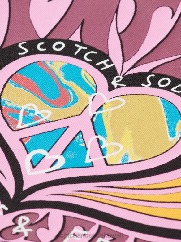ملابس Scotch & Soda ولد ليحب تي شيرت أسود نحيف N0V4122
