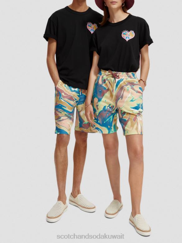 ملابس Scotch & Soda ولد ليحب تي شيرت أسود نحيف N0V4122