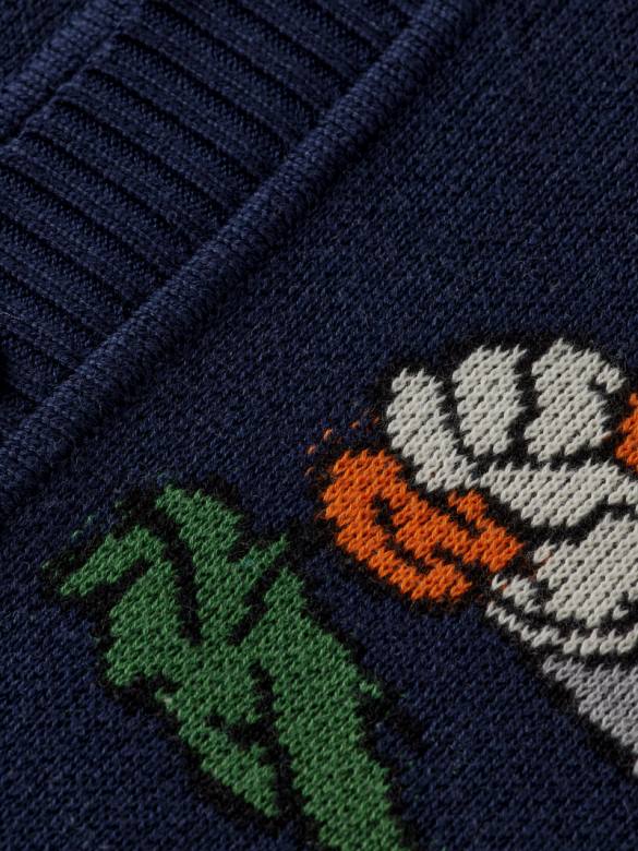 ملابس Scotch & Soda سترة لوني تونز المطرزة من القطن العضوي ليلة نحيف N0V4126