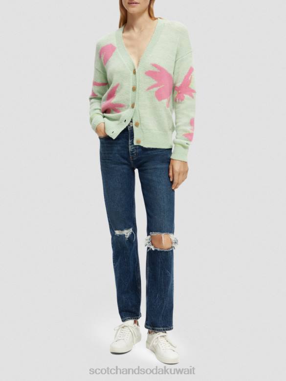 ملابس Scotch & Soda سترة محبوكة بنقشة إنتارسيا بتصميم يشبه الصندوق التحرير والسرد أ نحيف N0V4127