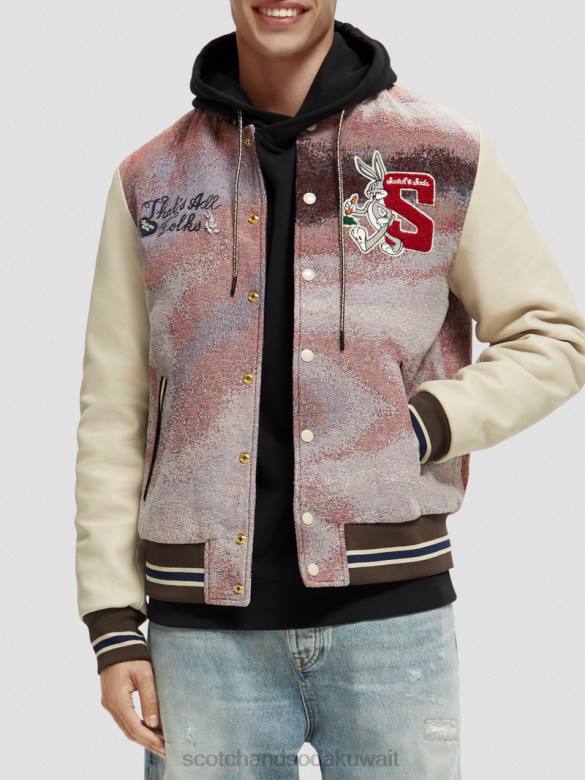 ملابس Scotch & Soda سترة بومبر لوني تونز التحرير والسرد أ نحيف N0V4131