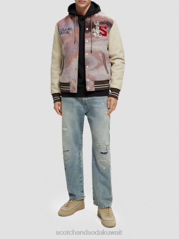 ملابس Scotch & Soda سترة بومبر لوني تونز التحرير والسرد أ نحيف N0V4131