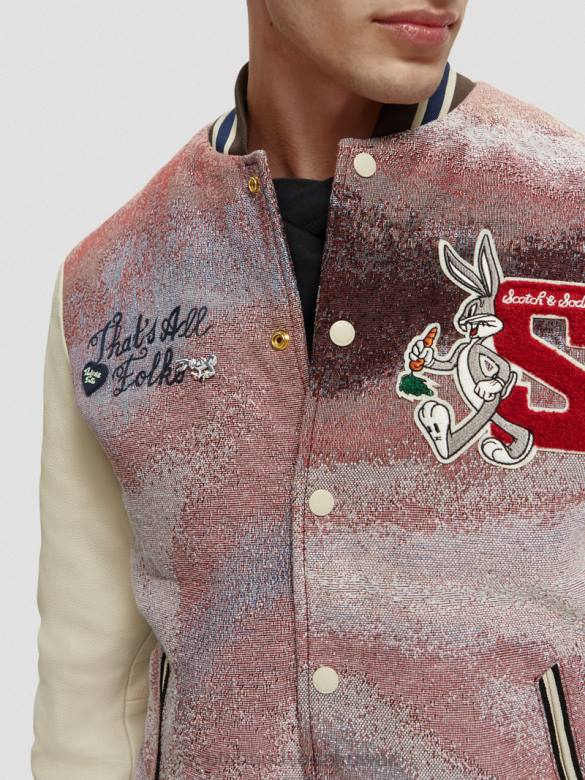 ملابس Scotch & Soda سترة بومبر لوني تونز التحرير والسرد أ نحيف N0V4131