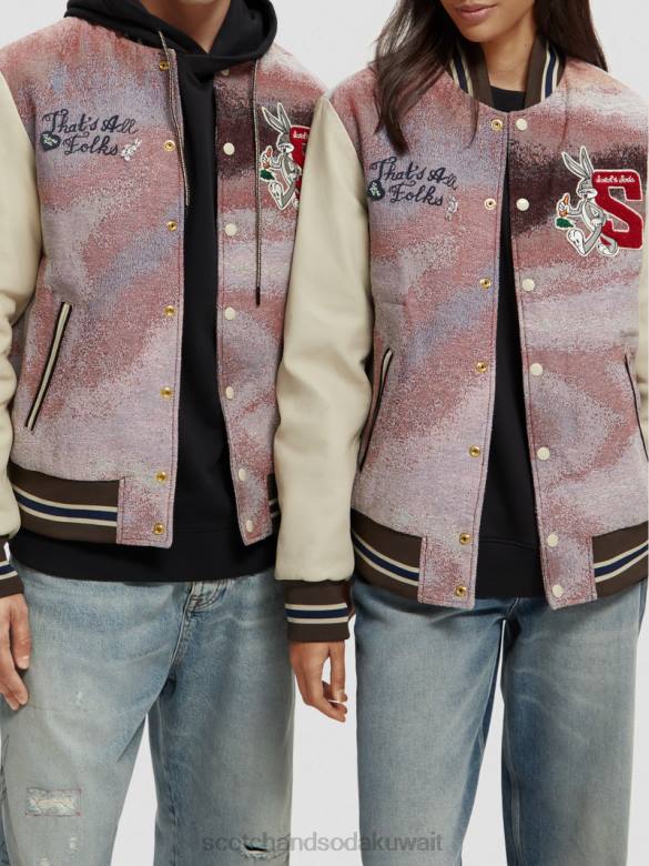 ملابس Scotch & Soda سترة بومبر لوني تونز التحرير والسرد أ نحيف N0V4131