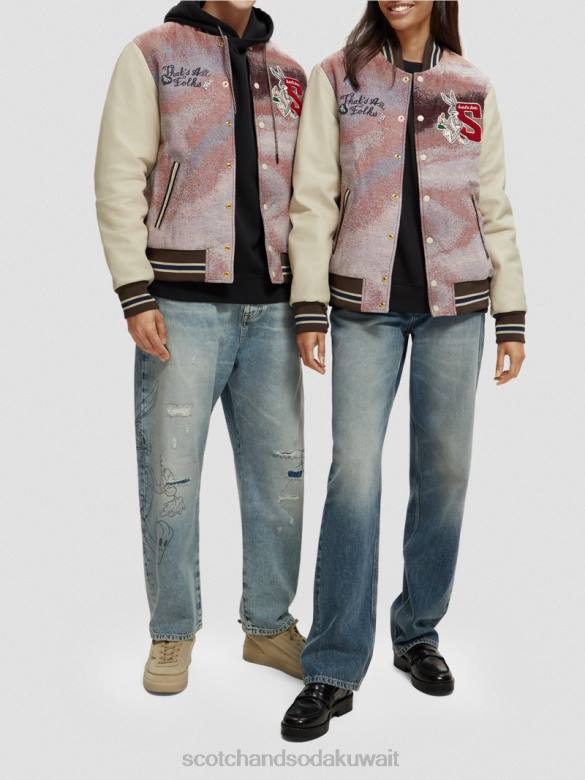 ملابس Scotch & Soda سترة بومبر لوني تونز التحرير والسرد أ نحيف N0V4131