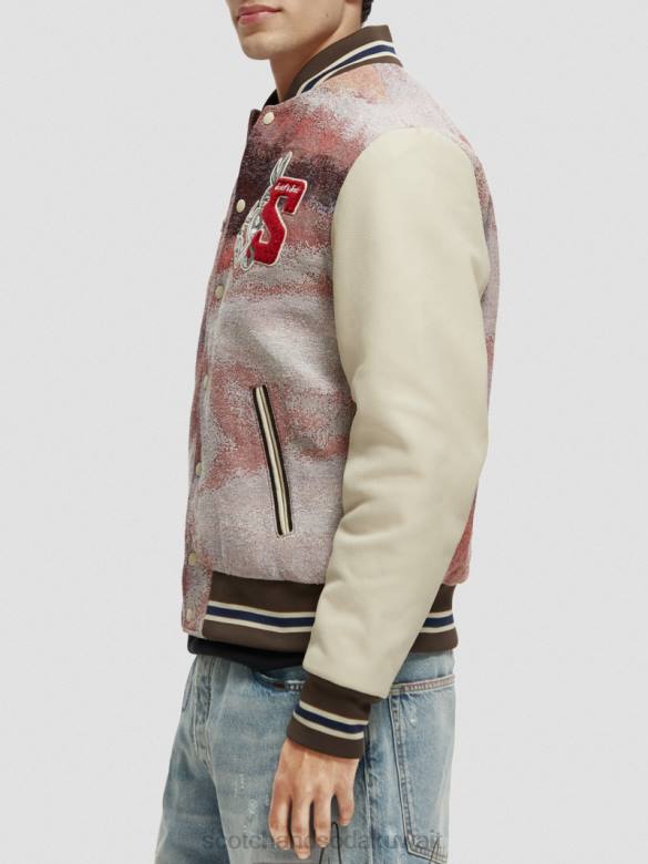 ملابس Scotch & Soda سترة بومبر لوني تونز التحرير والسرد أ نحيف N0V4131