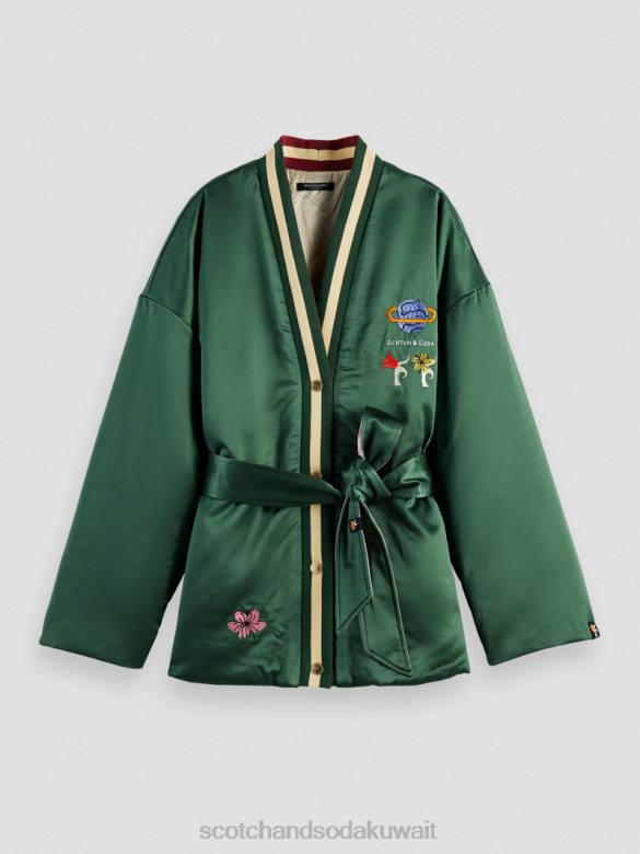 ملابس Scotch & Soda سترة بومبر مطرزة ذات وجهين على طراز الكيمونو جيش نحيف N0V4132