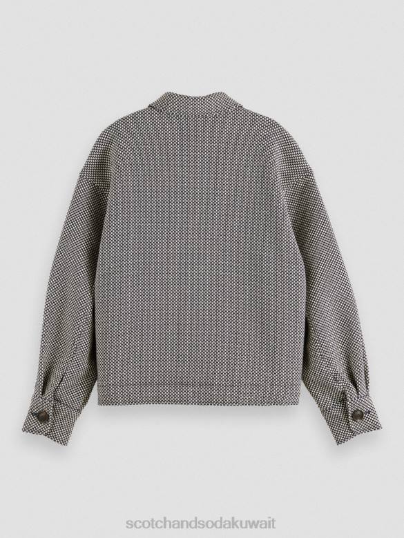 ملابس Scotch & Soda سترة منسوجة بوكل القوات البحرية نحيف N0V4136