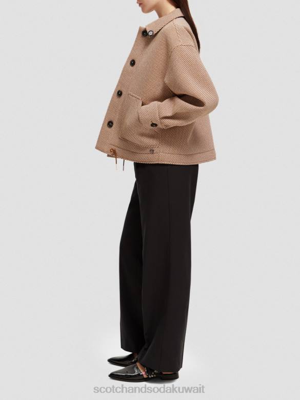 ملابس Scotch & Soda سترة منسوجة بوكل الخزامى نحيف N0V4137