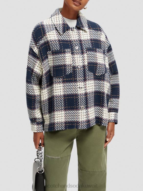 ملابس Scotch & Soda قميص مبطن بمربعات التحرير والسرد أ نحيف N0V4144