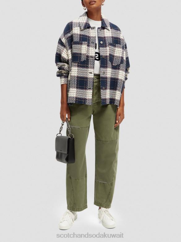 ملابس Scotch & Soda قميص مبطن بمربعات التحرير والسرد أ نحيف N0V4144