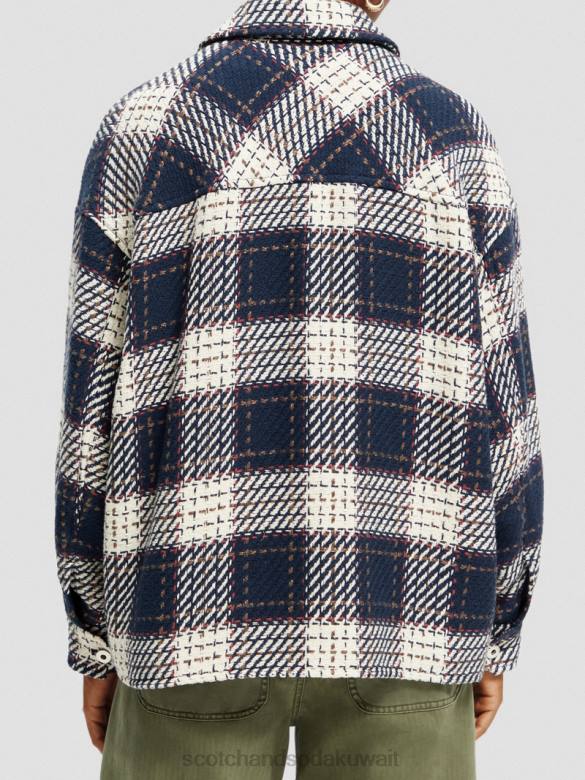 ملابس Scotch & Soda قميص مبطن بمربعات التحرير والسرد أ نحيف N0V4144
