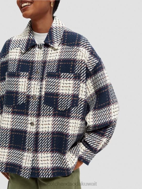 ملابس Scotch & Soda قميص مبطن بمربعات التحرير والسرد أ نحيف N0V4144