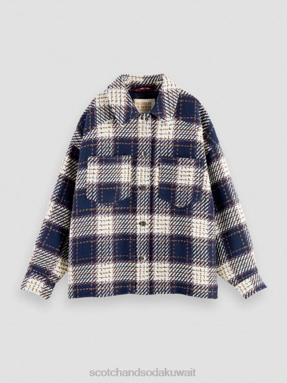 ملابس Scotch & Soda قميص مبطن بمربعات التحرير والسرد أ نحيف N0V4144