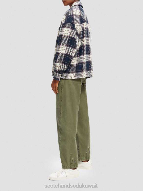 ملابس Scotch & Soda قميص مبطن بمربعات التحرير والسرد أ نحيف N0V4144