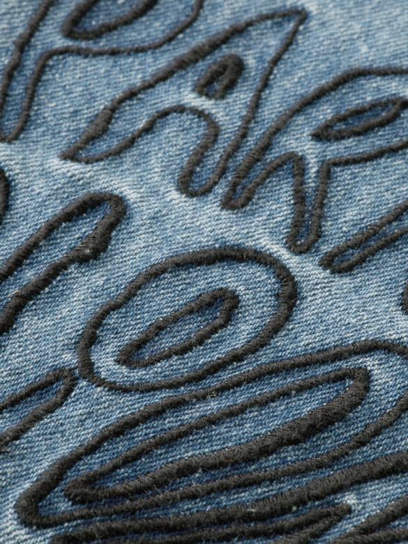 ملابس Scotch & Soda سترة الدنيم المطرزة هجوم حرفي نحيف N0V4145