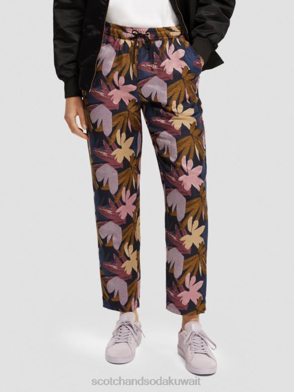 ملابس Scotch & Soda عداء ببطء منسوج من الجاكار كامو زهرة نحيف N0V4152