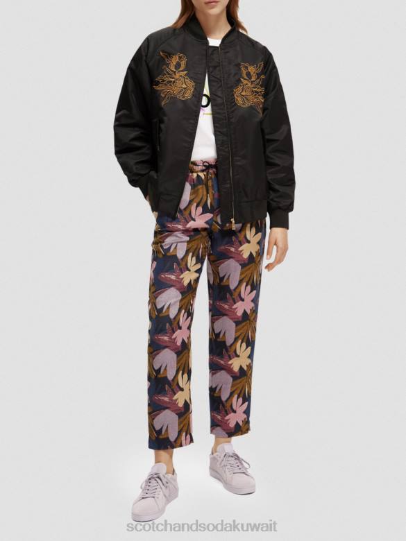 ملابس Scotch & Soda عداء ببطء منسوج من الجاكار كامو زهرة نحيف N0V4152