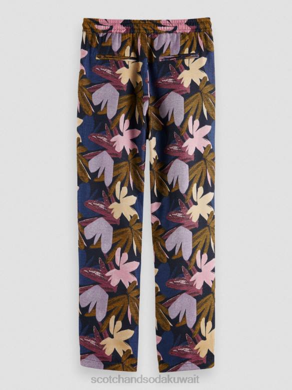 ملابس Scotch & Soda عداء ببطء منسوج من الجاكار كامو زهرة نحيف N0V4152