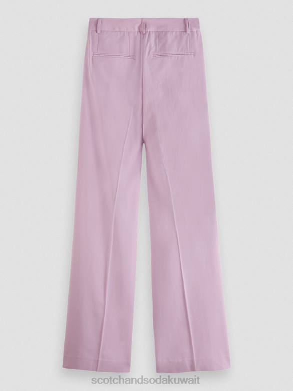 ملابس Scotch & Soda بنطال واسع الساق منخفض الارتفاع الخزامى نحيف N0V4156