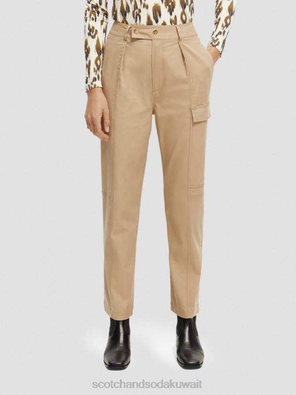 ملابس Scotch & Soda السراويل فائدة ملابس العمل الكاكي نحيف N0V4159