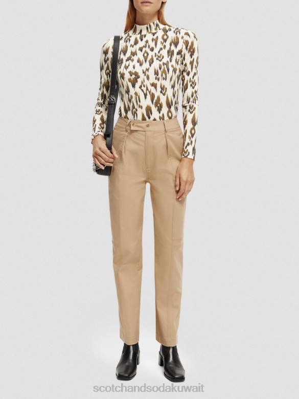 ملابس Scotch & Soda السراويل فائدة ملابس العمل الكاكي نحيف N0V4159